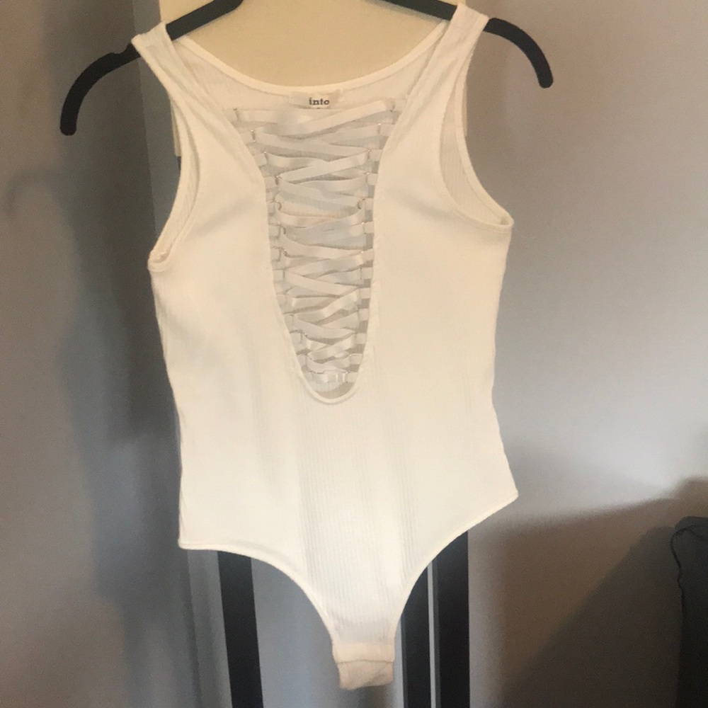 Cream bodysuit from LF